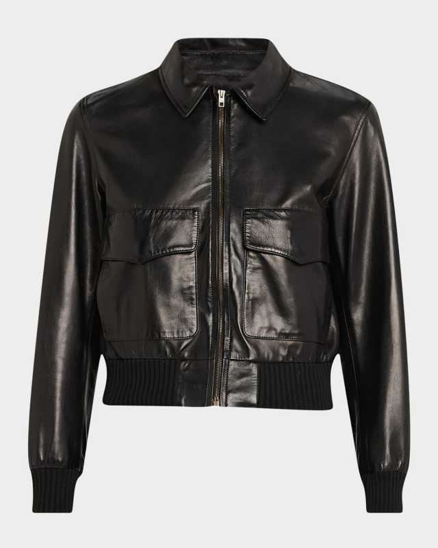 Redley Leather Bomber Jacket